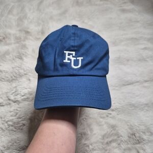 Empyre Hat Baseball Cap Blue White FU Embroidery Cotton Streetwear Unisex School